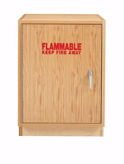 Picture of FLAMMABLE CABINET, OAK, HINGE LEFT