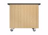 Picture of MOBILE TOTE TRAY CABINET - OAK