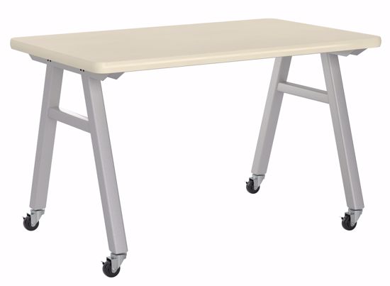 Picture of A-Frame Table, Mobile, Metal Frame, Frame Color-Black , 36in High  x 48in Wide x 48in Deep, 1.50 Shop Top