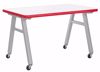 Picture of A-Frame Table, Mobile, Metal Frame, Frame Color-White , 36in High  x 48in Wide x 48in Deep, 1.00 Epoxy Top