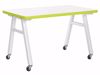 Picture of A-Frame Table, Mobile, Metal Frame, Frame Color-White , 30in High  x 60in Wide x 36in Deep, 1.00 Epoxy Top