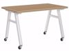 Picture of A-Frame Table, Mobile, Metal Frame, Frame Color-Black , 30in High  x 72in Wide x 48in Deep, 1.25 ChemArmor