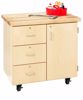 Picture of MOBILE STORAGE CAB-3 DRAWERS/1 DOOR