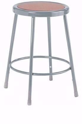 Picture of HARDBOARD SEAT STEEL STOOL - 18"