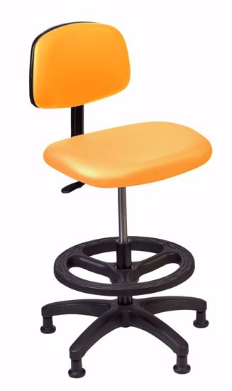 Picture of TECH CHAIR,ORANGE,MEDIUM BENCH HEIGHT SHOCK, FIRE RETARDANT