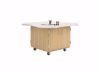 Picture of INTERMIX CLOVER LEAF MOBILE TABLE, DOUBLE DOOR CABINET, DOUBLE SIDED