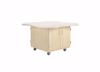 Picture of INTERMIX CLOVER LEAF MOBILE TABLE, DOUBLE DOOR CABINET, DOUBLE SIDED