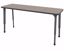 Picture of Apex Desk 20" x 60" Rectangle Pewter Mesh / Gray Edge / Gray Leg