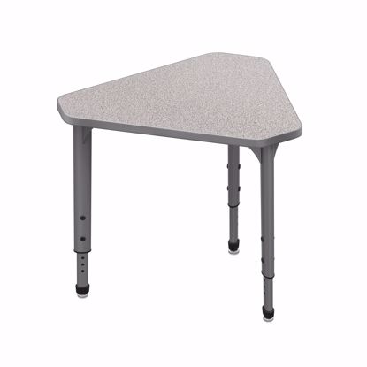 Picture of Apex Desk 29.75" x 33.5" Gem Gray Nebula / Gray Edge / Gray Leg