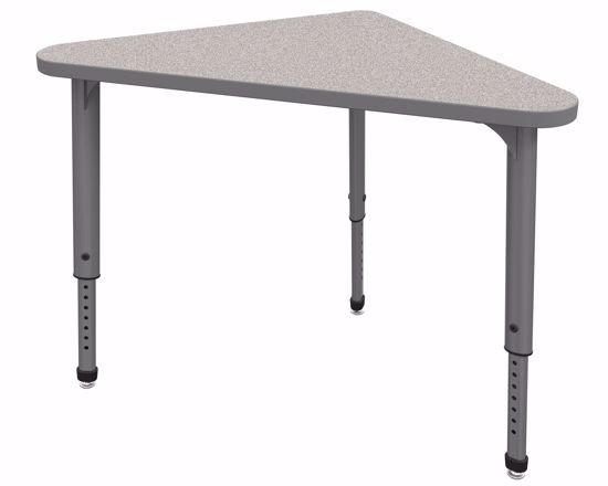 Picture of Apex Desk 30" x 30" x 41" Triangle Gray Nebula / Gray Edge / Gray Leg