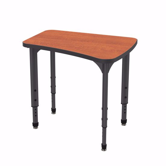 Picture of Apex Desk 24" x 30" Flare Wild Cherry / Black Edge / Black Leg