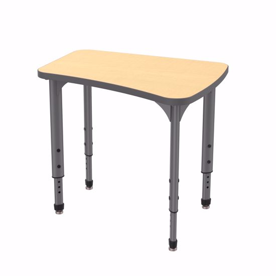 Picture of Apex Desk 24" x 30" Flare Fusion Maple / Gray Edge / Gray Leg