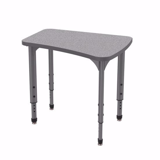 Picture of Apex Desk 24" x 30" Flare Gray Nebula / Gray Edge / Gray Leg