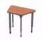 Picture of Apex Desk 31" x 20" x 19" Trapezoid Wild Cherry / Gray Edge / Gray Leg