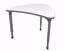 Picture of Apex Desk 21" x 38" Large Chevron Markerboard-White / Gray Edge / Gray Leg
