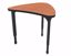 Picture of Apex Desk 25" x 31" Small Chevron Wild Cherry / Black Edge / Black Leg