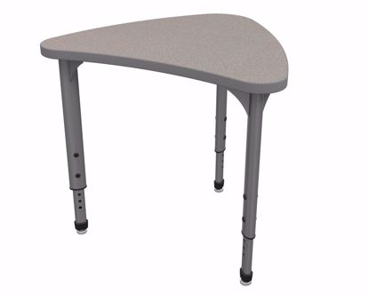 Picture of Apex Desk 25" x 31" Small Chevron Gray Nebula / Gray Edge / Gray Leg